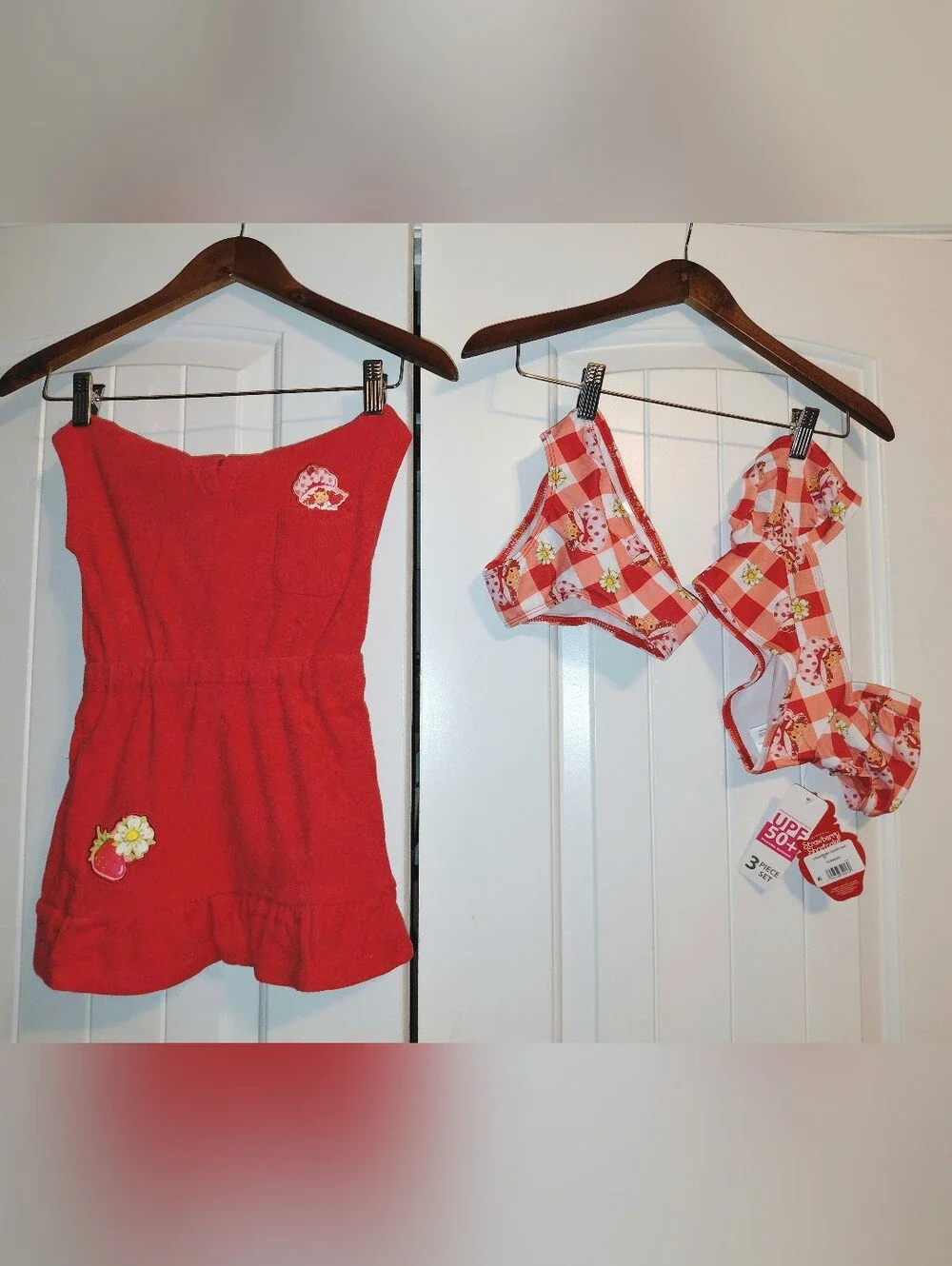 Dreamwave Toddler 2T or 3T Strawberry Shortcake 2 Piece Swimsuit Cover Up NWT